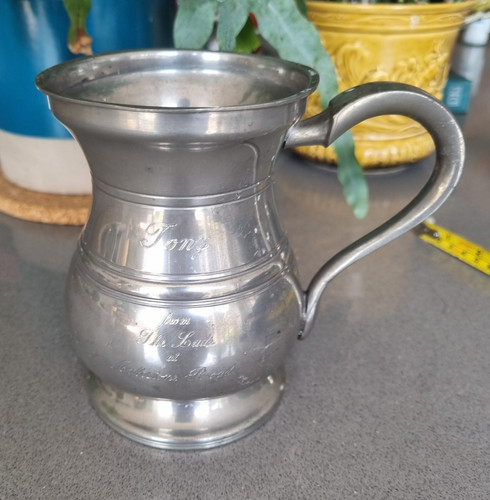 Vintage english pewter pint - vintage,