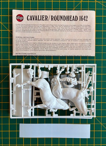 Airfix 54mm cavalier roundhead - airfix, cavalier/roundhead