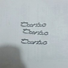 3x Silver Chrome Small turbo