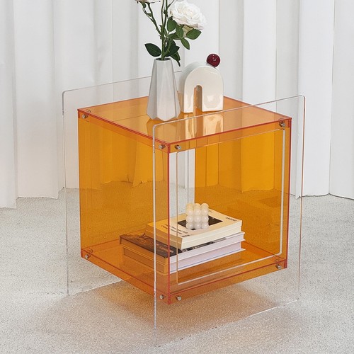 Modern acrylic side table - acrylic,