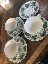 Wedgwood Napoleon ivy teacups