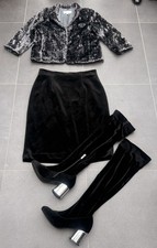 BUNDLE BLACK VELVET OVER KNEE