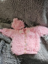 Girls Loopy Knit Cardigan And