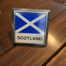 Vintage Scotland Enamel Car