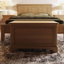 Storage Chest Blanket Box Ottoman Modern Bedroom Furniture Painted Oak