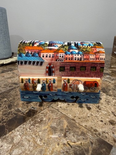 Vintage hand painted turkish - vintage,
