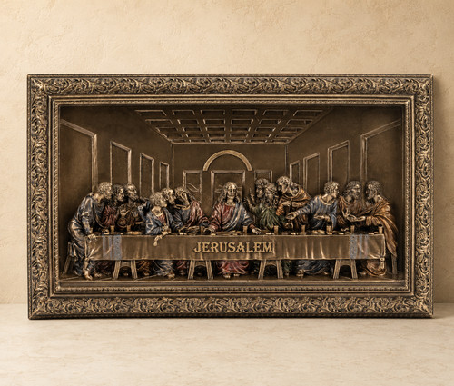 The last supper wall plaque - last,