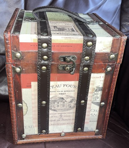 Wooden wine box with - wooden,