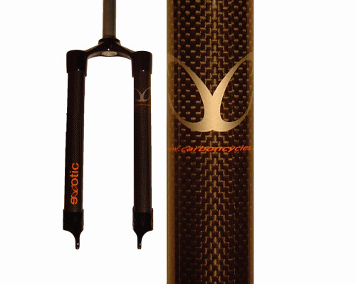 Exotic carbon rigid bike fork - carbon,