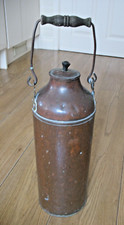 Old antique hand made Copper Romany Gypsy Water Milk Container with carry handle