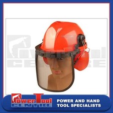 Chainsaw Chain Saw Forestry Safety Helmet Hat With Visor Screen & Ear Defenders
