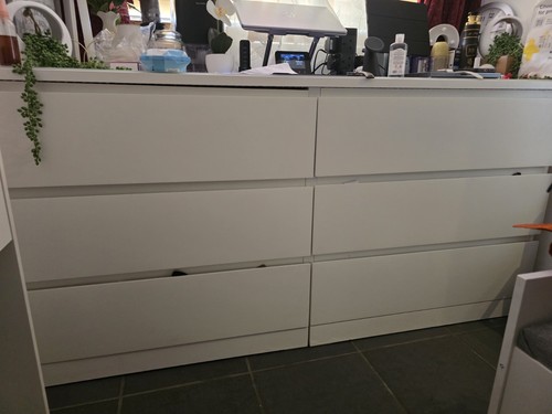 Ikea white drawer chest of - white,