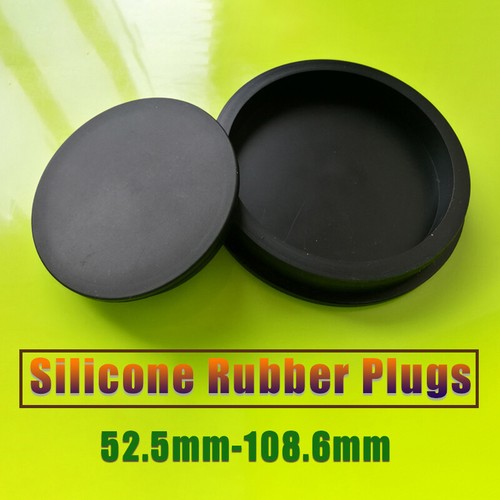 Black silicone rubber hole - black,