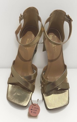 New primark gold sandal - new,