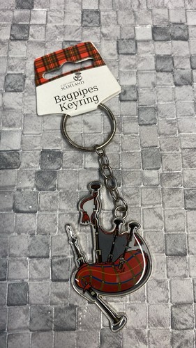 Vintage bagpipes keyring - bagpipes,