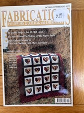 Fabrications Magazine (Patchwork & Quilting with Embroidery) October/Nov 2002