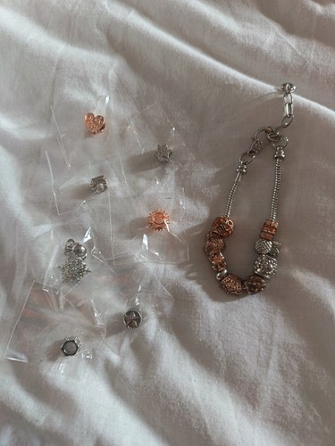 Snake chain charm bracelets - bracelets, in
