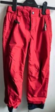 O’Neill Boys Girls Snow Trousers Ski Pants Red Zips 8 Years EU 128 VGC RRP £58