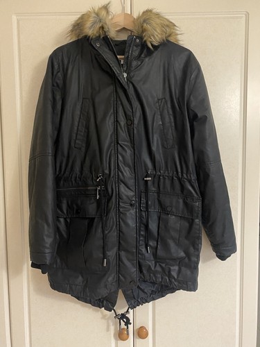 Whistles black waxy parka coat - whistles,