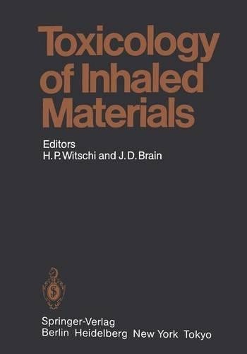 Toxicology inhaled - of,