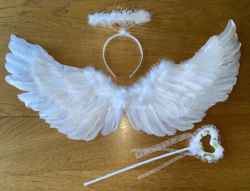 Handmade real feather - real, angel