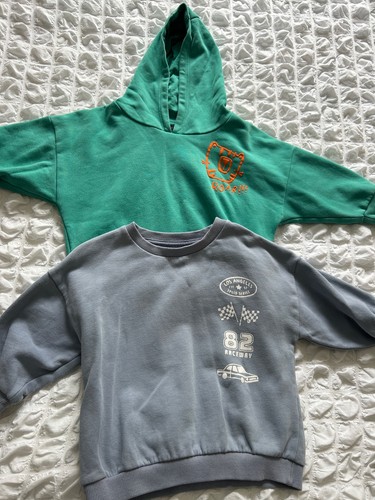 Boys next jumper hoody green - jumper,