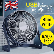 5/6/8 INCH Mini USB Desk Fan Portable Small Quiet Table Cooling Fan