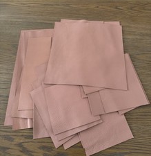 Pale Pink Pebble grain Leather