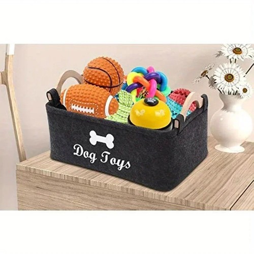 Dog toy box - dog, basket