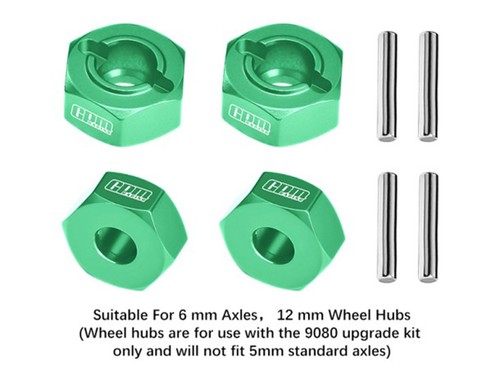 Alloy 7075 12mm wheel - wheel, hex