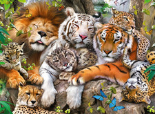Ravensburger Big Cat Nap 200 Piece Jigsaw Puzzle with Extra Large Pieces
