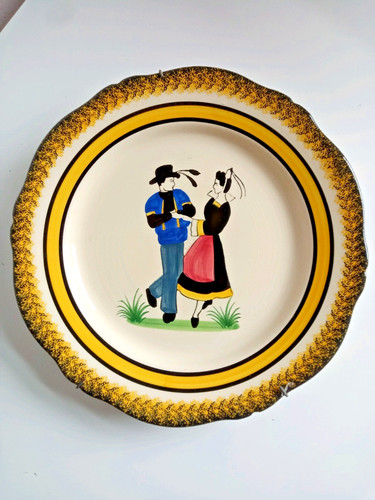 Henriot quimper plate hand - henriot,
