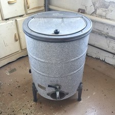 Vintage Cylindrical Water Boiler Wash Tub Freestanding The Bolton 1940s 50s VG