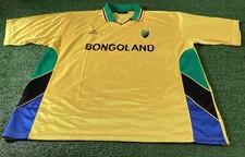 Tanzania Bongoland Football Shirt - Vintage Retro Top - Skies Size XL  - Yellow