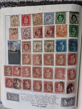 Vintage Stamp Album Containing Various Old Stamps
