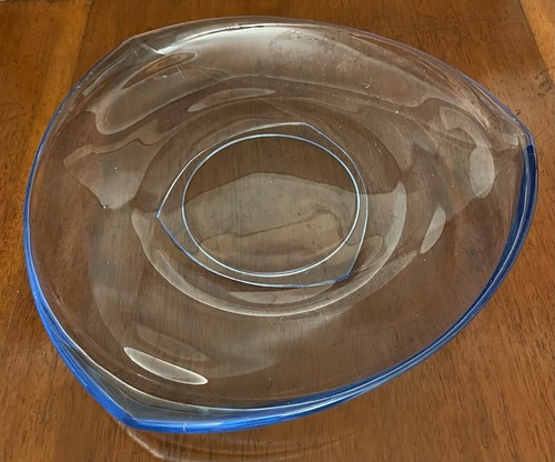 Large vintage triangular clear - large,