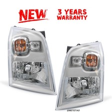 Headlights For Ford Transit Mk7 Van 2006-14 Chrome Headlamps 1 Pair Left & Right