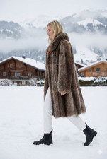 1178 Real Fur Raccoon Coat