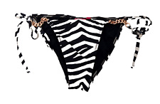 LIPSY Womens Black White Zebra
