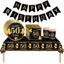 Black gold 50th Tablecloth