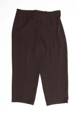 Saloos Womens Brown Polyester Blend Carpenter Trousers Size 20 L24 in
