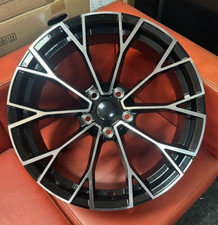 17" GOLF R H STYLE ALLOY WHEELS FITS AUDI A3 S3 TT VW BEETLE BLACK MACHINE FACE