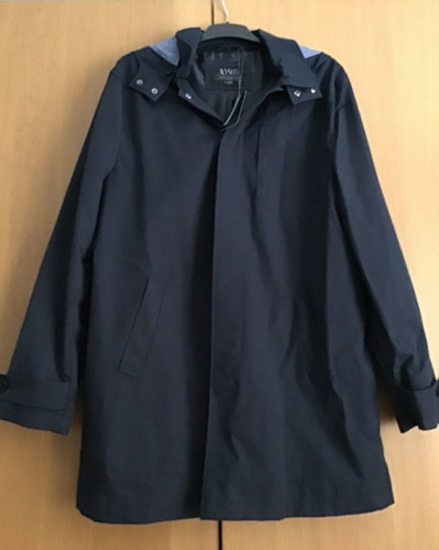 Mens navy showerproof coat - mens,
