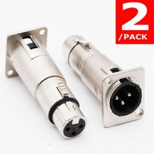 2Pcs For D Panel Mountin XLR