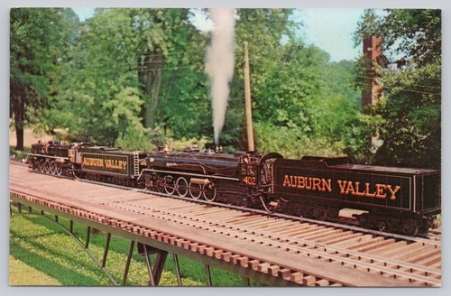 Postcard miniature steam - miniature,
