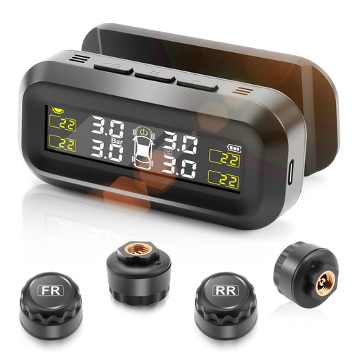Solar tyre pressure monitor - tyre,