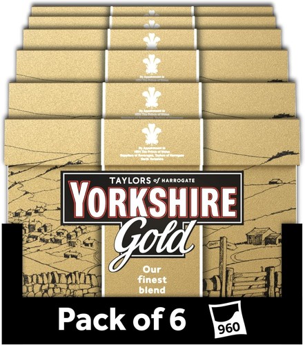 Yorkshire tea gold boxes of - yorkshire,