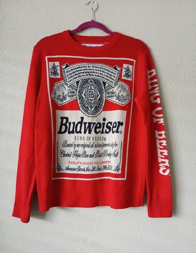 Budweiser sweater mens small - mens,