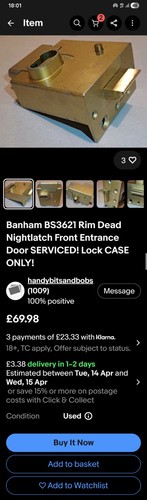 Banham night latch - banham,