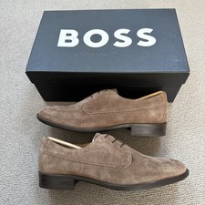 Hugo Boss Men's Shoes Derby Colby Suede, UK8 EU42 New Damaged Box RRP £199